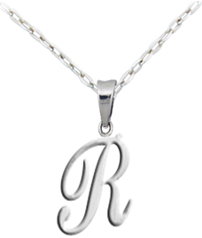 Letter  R pendant