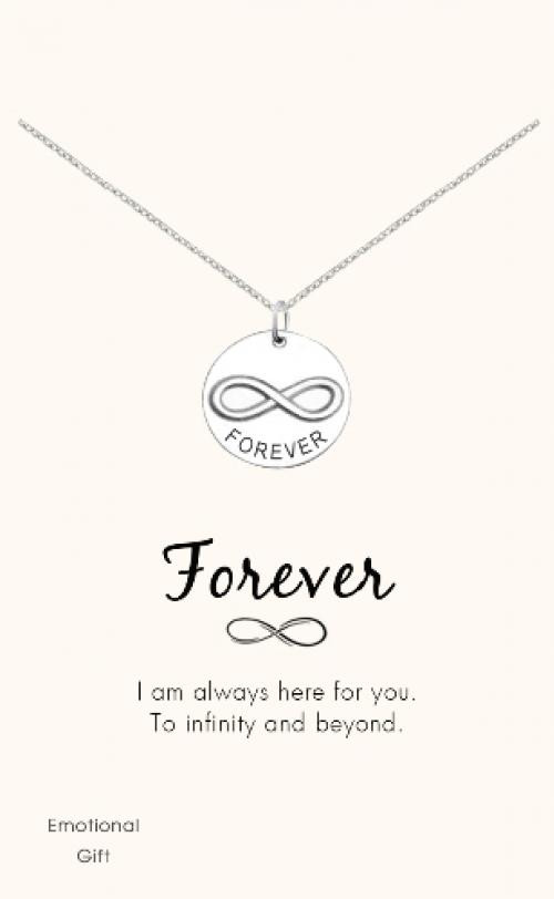 Infinite forever silver pendant