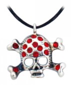The red skull pendant