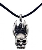 The fire skull pendant
