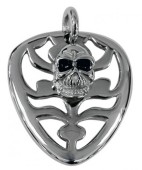 Biker skull pendant