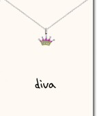 Diva\'s crown pendant necklace