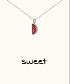 The sweet watermelon pendant necklace