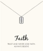 Faith silver pendant