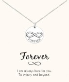 Infinite forever silver pendant
