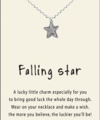 Falling star silver pendant