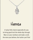 Hamsa silver pendant