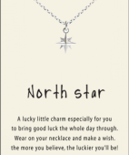 North star silver pendant