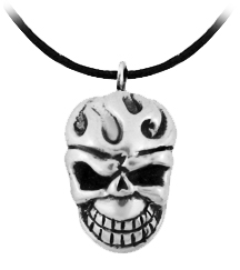 The angry skull pendant