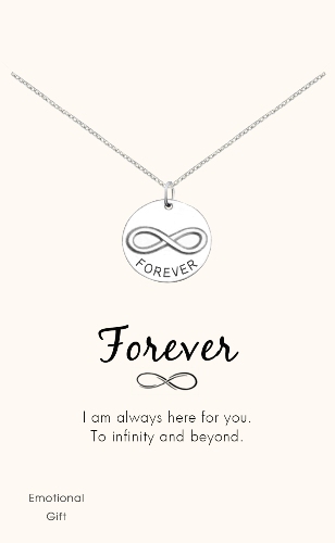 Infinite forever silver pendant