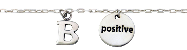 Be Positive Charm Bracelet
