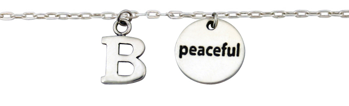 Be Peaceful Charm Bracelet
