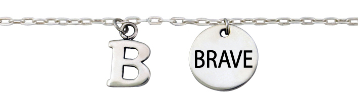 Be Brave Charm Bracelet